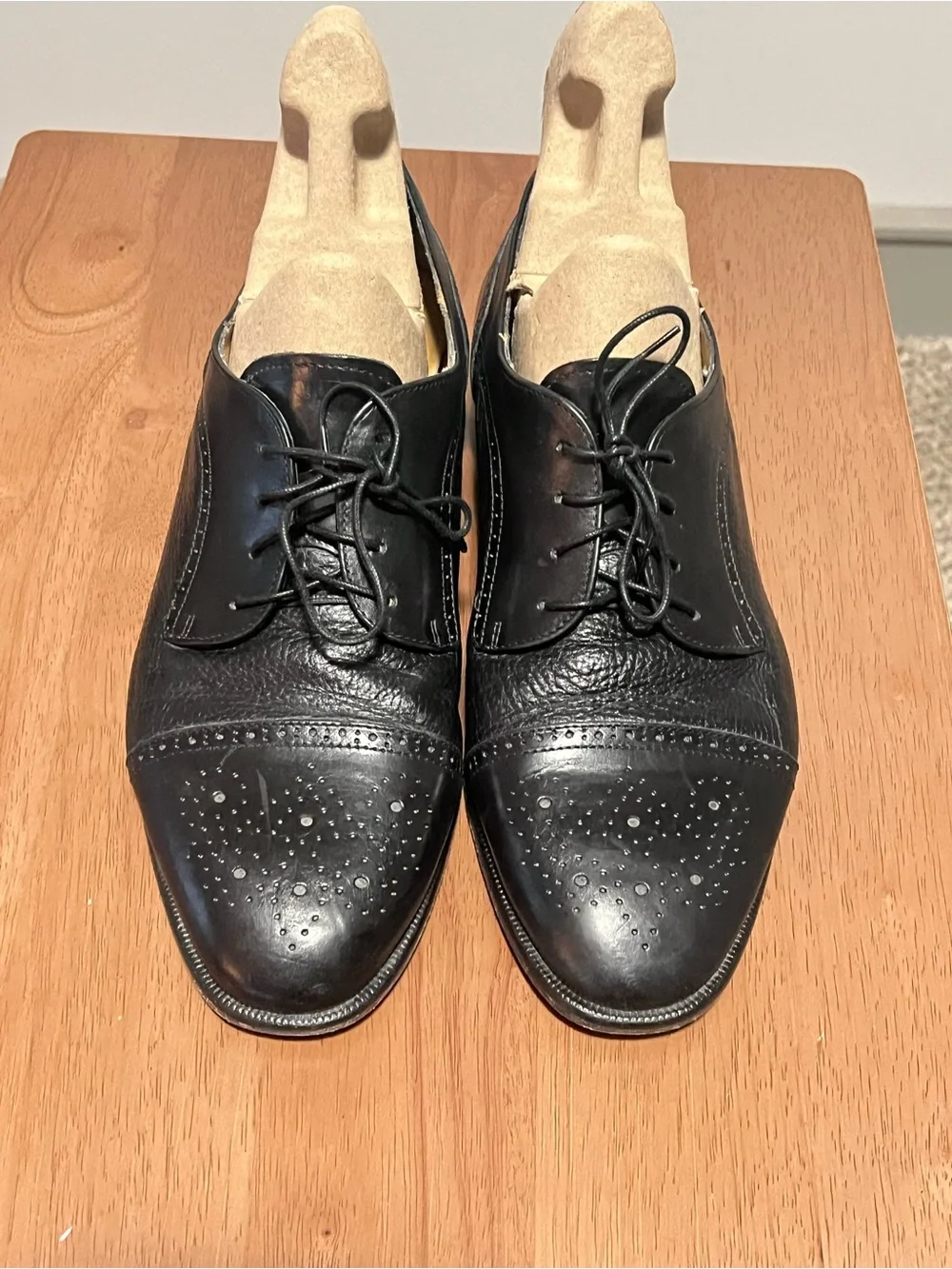 Pronto Uomo Firenze Leather Cap-toe Dress Shoes